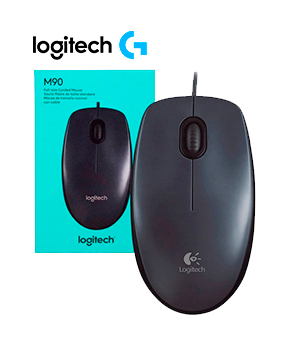MOUSE ÓPTICO LOGITECH M90 1000 DPI USB NEGRO