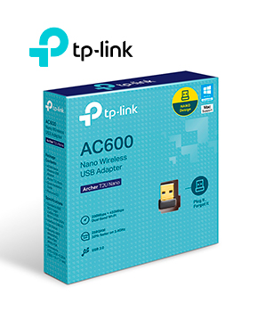 [ARCHER T2U NANO] ADAPTADOR USB TP-LINK ARCHER T2U NANO DOBLE BANDA AC600 WIFI