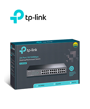 [TL-SF1024D] SWITCH TP-LINK TL-SF1024D 24 PUERTOS RJ-45 FAST ETHERNET (10/100 MBPS)