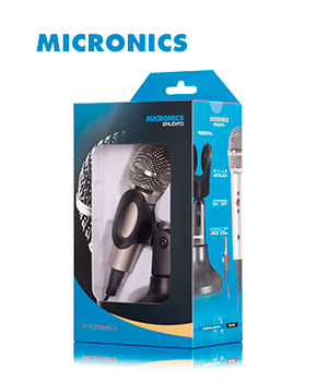 MICRÓFONO MICRONICS CON CABLE 1.8M PEDESTAL ERUDITO MIC P801