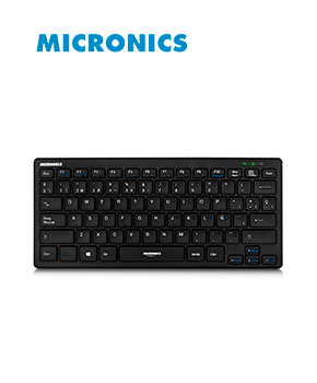 TECLADO MINI MULTIMEDIA USB MICRONICS PASCAL+SLIM MIC K500