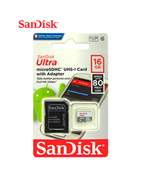 MEMORIA FLASH MICROSDHC SANDISK ULTRA A1 UHS-I 16GB