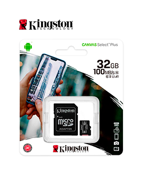 MEMORIA MICRO-SD KINGSTON CANVAS SELECT 32GB