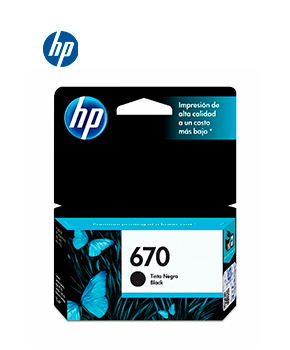 [CZ113AL] CARTUCHO DE TINTA HP 670 NEGRA ORIGINAL
