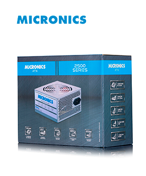 [PSU-ATX 250W] FUENTE DE PODER MICRONICS PSU ATX 250W/650W SERIES 2500