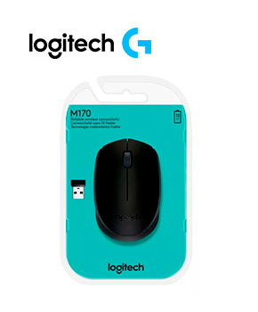 MOUSE ÓPTICO INALÁMBRICO LOGITECH M170 USB 2.4 GHZ NEGRO