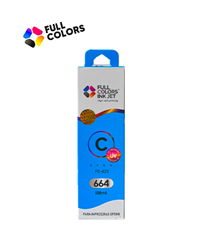 [FC-620] TINTA FULLCOLORS FC-620 EPSON 664 CYAN 100 ML CAJA