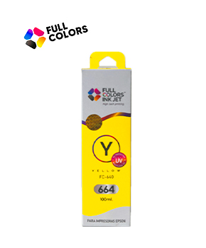 [FC-640] TINTA FULLCOLORS FC-640 EPSON 664 YELLOW 100 ML CAJA