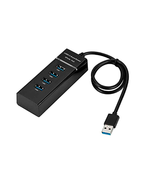 [ACCGEN00464] HUB USB 3.0 + 4 PUERTOS MODELO LISO - AZUL