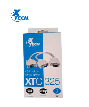 [XTC 325] SPLITER VGA MACHO A 2 VGA HEMBRA XTECH 325