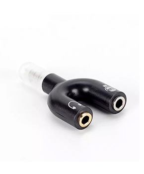 [CABGEN00490] ADAPTADOR AUDIO 1 PLUG MACHO – 2 PLUG HEMBRA MICRO+AUDIO