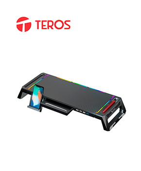 [TE-7131N] STAND PARA MONITOR TEROS  RGB MULTIPROPOSITO 4 PUERTOS USB