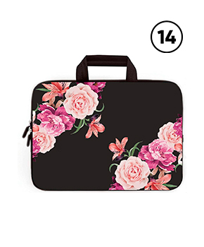 FUNDA MODELO FLORES PARA LAPTOP 14" SIN ASA
