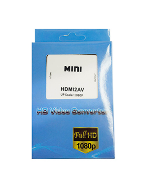 CONVERTIDOR AV-RCA(INPUT) A HDMI(OUTPUT) CAJA AZUL