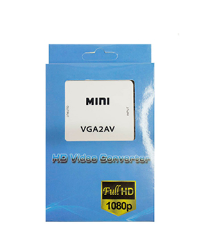 CONVERTIDOR VGA(INPUT) A AV-RCA(OUTPUT) CAJA AZUL