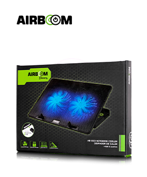 BASE CON COOLER 2FAN 12.5CM AIRBOOM POLARIS AB 003 