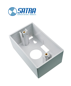 CAJA DE MONTAJE BLANCA DE 70X114X47 MM DIXON JE318/WH