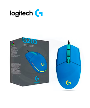 MOUSE LOGITECH G203 LIGHTSYNC OPTICAL 8000 DPI RGB BLUE