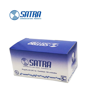 [UL94V-02/CAT5E] CONECTORES RJ45 SATRA Cat. 5e/CAJAX100
