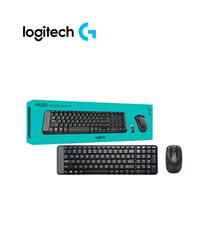 [920-007901] TECLADO LOGITECH + MOUSE MK235 WIRELESS USB SP BLACK 