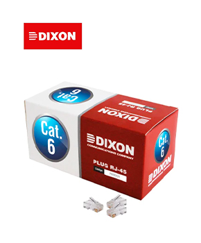 [PJ88502X-CN] CONECTOR DIXON CAT6 APANTALLADO RJ45 CAJAX100
