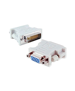 [ACCGEN00750] ADAPTADOR DVI 24+5 MACHO A VGA HEMBRA BLANCO