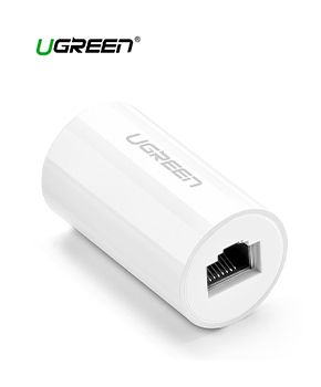 [NW116 20391] ADAPTADOR EMPALME UNION DE CABLE DE EXTENSIÓN DE RED RJ45 (BLANCO)UGREEN NW116