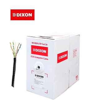 CABLE DE RED UTP DIXON CAT5E 3050 CAJA ROJA-CAJAX305