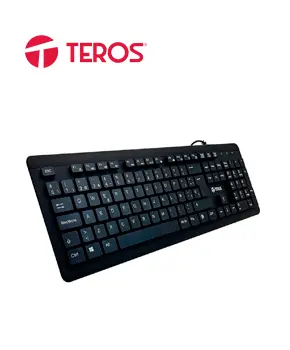 [TE-4065N] TECLADO USB TEROS TE-4065N A PRUEBA DE AGUA IPX7 USB NEGRO