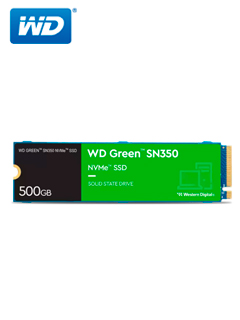[WDS500G2G0C-00CDH0] Unidad De Estado Solido Western Digital Green SN350 NVMe 500GB M.2 2280 (R:2400 MB/s , W:1500 MB/s)