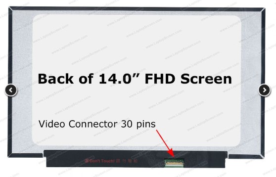 [NOTGEN01082] PANTALLA SLIM REDUCIDA TAMAÑO 14" CONECTOR 30 PINES  CALIDAD FHD (1920x1080)  repuestop