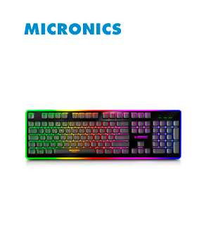 TECLADO GAMER USB RAINBOW MICRONICS FISHER MIC K801R 
