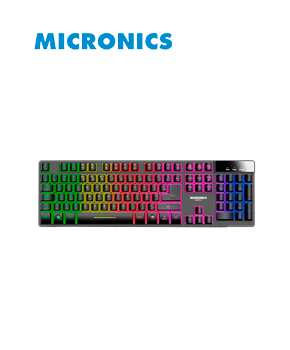 [MIC K709+] TECLADO MULTIMEDIA NEON+ MICRONICS MIC K709+  USB LED