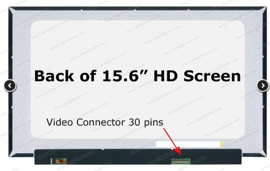 [NOTGEN01174] PANTALLA SLIM REDUCIDA TAMAÑO 15,6" CONECTOR 30 PINES CALIDAD HD (1366x768)  repuestop