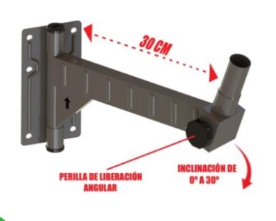 [RPA-2] RACK PARA PARLANTE ALTAVOZ GIRATORIO CON INCLINACION