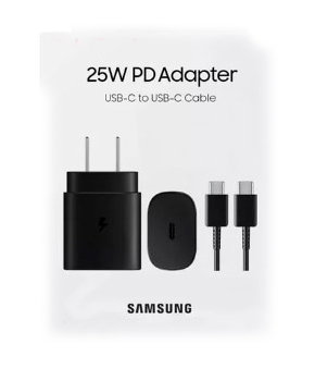 [CARGEN01352] CARGADOR DE CELULAR TIPO C, CABLE C, 25W PD ADAPTER LOGO SAMSUNG