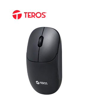 [TE-1217S] Mouse Optico Inalambrico TEROS TE-1217S, 1000 DPI, receptor USB, 3 botones