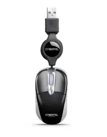 MOUSE USB RETRACTIL SPUTNIK BLACK CYB M204s  CYBERTEL