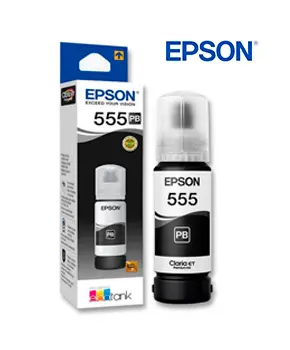 [T555120-AL] BOTELLA DE TINTA EPSON NEGRO T555120 PB L8160/L8180