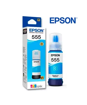 Botella de Tinta Epson T555220 Cian L8160/L8180