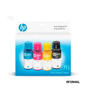 [SUMHP01462] COMBO PACK TINTA HP 9F3N4AL BOTELLAS (GT53/GT52)