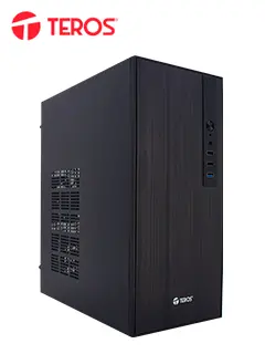 [TE-1034S] Case TEROS TE-1034S, Mini Tower ATX, 250 W, USB 3.0 / 2.0, audio HD, negro