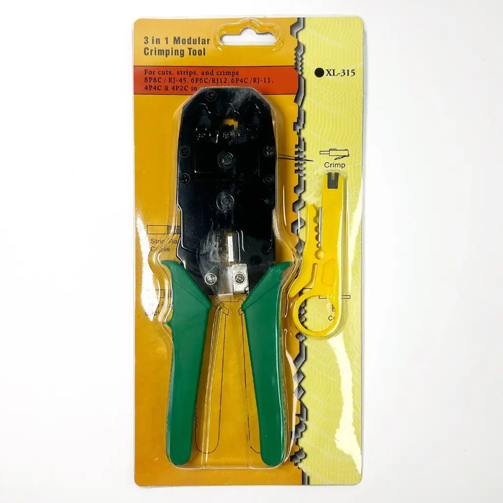 [REDZZO01557] ALICATE CRIMPI RJ45/RJ11 COLOR VERDE HT-315