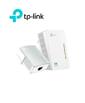 [TL-WPA4220KIT] Extensor Powerline WiFi AV500, 300 Mbps, Dual Band, 802.11a/b/g/n/. 2 puertos RJ-45 10/100 Mbps