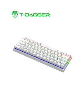 [T-TGK321W-BR] TECLADO T-DAGGER ARENA RAINBOW SPANISH T-TGK321W-BR WHITE BROWN SWITCH