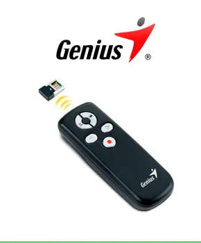 [31090015100] PRESENTADOR GENIUS C/PUNTERO MEDIA POINTER 100 RUN CARD BLACK