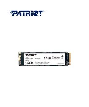Unidad en estado sólido PATRIOT P320, 512GB, M.2 2280 PCIe Gen 3 x4 NVMe 1.3 W: 2200 MB/s, R: 3000 MB/s.