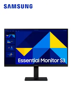 Monitor plano SAMSUNG Essential Monitor S3, 22" FHD IPS, 100Hz, HDMI, VGA