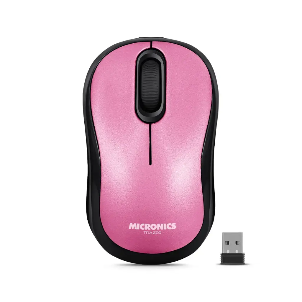 MOUSE BT WIFI RECARGABLE TRAZZO3 MAGENTA RED MIC M700-3M  USB-C MICRONICS
