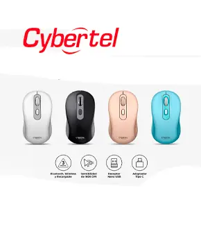 [CYB M708-3M] MOUSE BT WIFI RECARGABLE CYBERTEL VEKTOR CYB M708-3M